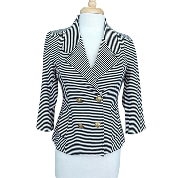 CAbi Life Blazer Nautical Navy & White Stripe Small - Picture 11 of 11